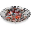 Stainless Steel Camping Fire Bowl with 17 Folding Slats Diameter