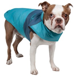TOUCHDOG 'Lightening-Shield' Waterproof 2-in-1 with Removable Polar Fleece Lining Pet Dog Coat Jacket w/ Blackshark Technology, X-Small, Turquoise Blue, Ocean Blue
