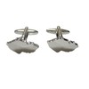 Czech Republic Czechia Map Shape and Flag Design Cufflinks