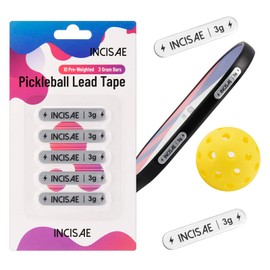 Pickleball Paddle Lead Tape | Weighted 3g Bars for Pickleball Paddles,Upgrade Your Pickleball Game with Lead Tape Strip Weights - Improve Power, Spin, Sweet-Spot, (10 Pcs-White)