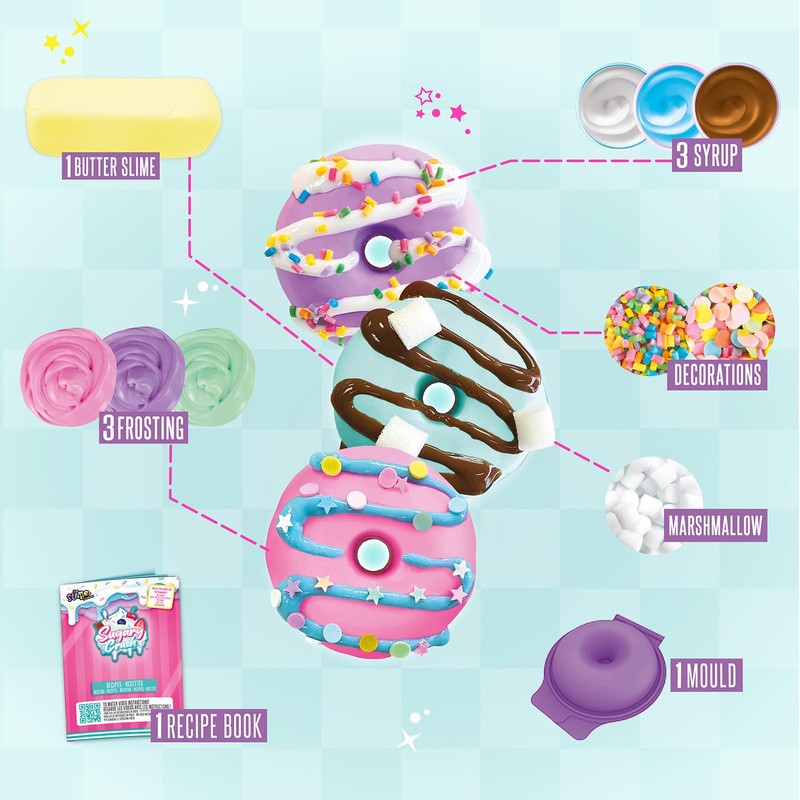 So Slime Sensations Sugary Crush Donuts - Make fun slime