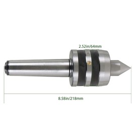 Timunr MT4 Live Center 60 Degree Medium Duty Live Center 4 MT Triple Bearing Fit for CNC Lathes