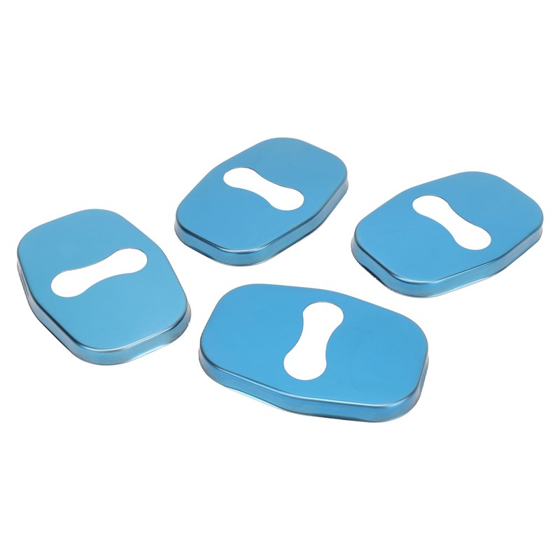 4PCS Door Lock Striker Cover Stainless Steel Strong Protection Replacement