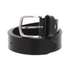 VALENTINO Bairone W95 Nero Leather Belt, nero, W95