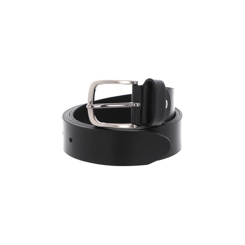 VALENTINO Bairone W95 Nero Leather Belt, nero, W95