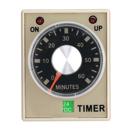 24VDC 60Minutes Power On Delay Timer Time Relay AH3-3(60M)