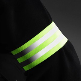 세이프런 야광 반사 안전 밴드 Saferun Glow-in-the-Dark Reflective Safety Band, Free × 주황 × 2세트