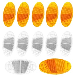 SULIUDAJI Cat's Eyes Bicycle Reflectors Spoke Front Rear Pack of 12 Bicycle Reflector Bicycle Reflector in Cat Eyes Spoke Reflectors for Road Bike MTB Trekking Bike & Children's Bicycle
