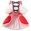 Disfraz de caperucita roja para perro, vestido de Navidad con