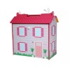 Teamson Kids Hand- Carry Dollhouse with 7 Accessories