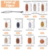 GLOBLELAND Pack of 70 5 Styles Wooden Hair Tube Beads