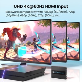 4K@60Hz HDMI to Component Converter, HDMI to YPbPr Converter with Scaling Function, Zoom Function, Resolution and Frame Rate Conversion