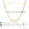 CTEEGN Chunky Gold Paperclip Necklace for Women Statement Thick Trendy