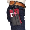 Kawadomi Seisakusho WK-05RD Multi-functional Work Pouch, 2-Way Attachment Belt Loop,