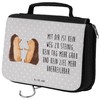 Mr. & Mrs. Panda Toiletry Bag Hedgehog Love, gray, Hand