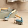 Salter LASAL71403C2EU7 Scrubbing Brush With Wooden Handle, Strong/Durable Stiff Bristles,