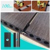 Pack of 100 Aluminium Alloy Patio Clips Fixing Clips Hidden