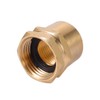 Kbrotech Brass Garden Hose Adapter, 3/4”GHT x 3/4”NPT Connector,GHT to