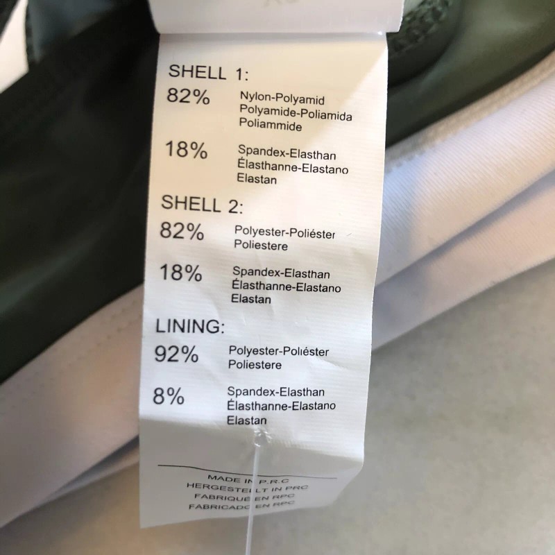 Cupshe NWT Cupshe Bikini Top Size Large Green White