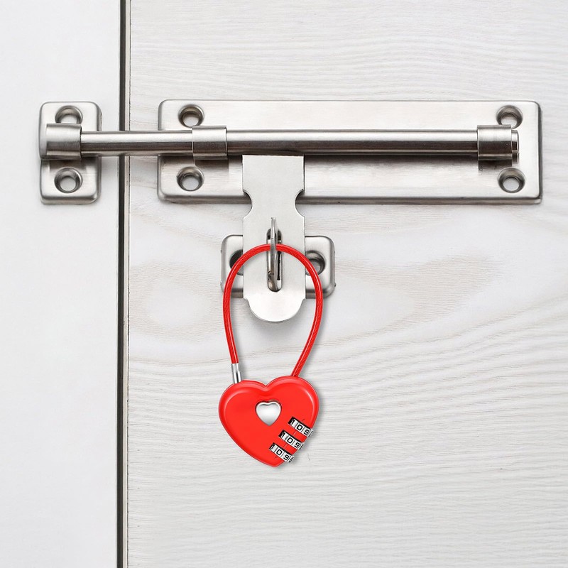 2 Pack 3 Digit Combination Lock, Waterproof Mini Combination Padlock,