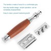 Classic Style Wooden Handle Double Blade Manual Razor for Man's