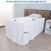 Dorm Bed Skirt Twin XL 50 Inch Drop, Dust Ruffle,