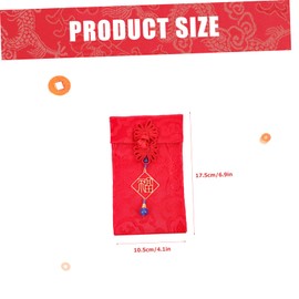 TEHAUX Chinese Style Red Envelope Creative Spring Festival Money Pocket Cloth Red Packet
