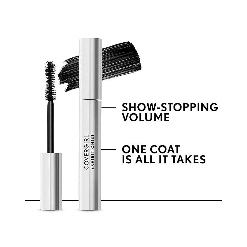 COVERGIRL Exhibitionist Mascara, 825 Very Black, 0.14 oz 6 Pack