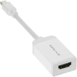 InLine 17193I Adaptor Mini DisplayPort Male/HDMI Female with Audio Aluminium White