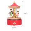 Wooden Music Box Musical Box Rotating Horse Shaped Wood Crafts