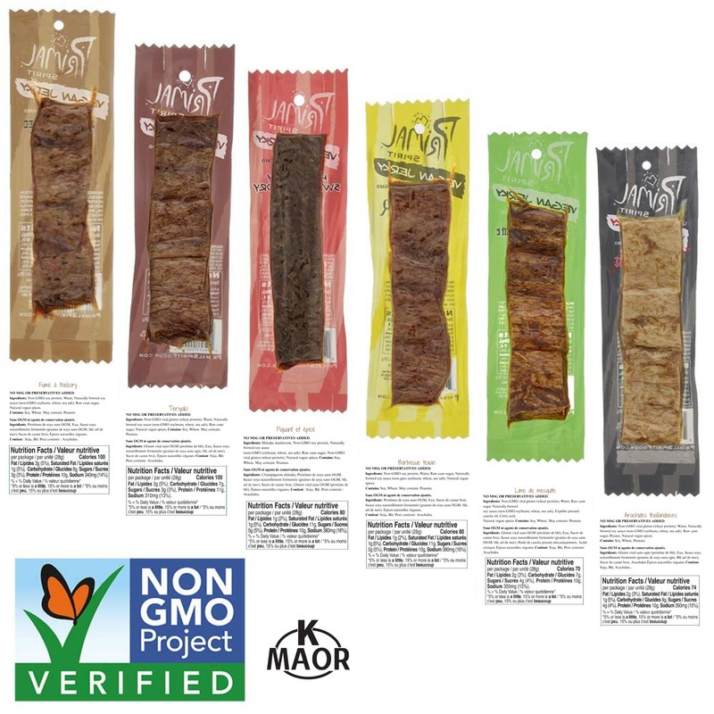 Primal Spirit Vegan Jerky - Our Sampler Pack, 10g. Plant