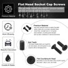 PATIKIL #6-32 x 1/2" Flat Head Socket Cap Screw, 10