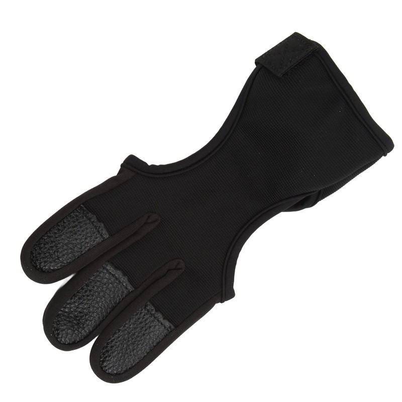 Bow Arrow Finger Guard Competition Archery 3 Fingers Glove Adjustable