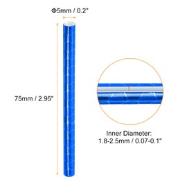 HARFINGTON 72pcs Bike Reflective Spoke Skins 0.2" Plastic Bicycle Spoke Reflectors Spoke Covers Trim Wrap Wheel 360°Visibility for Road Mountain Bike Motorcycles Decoration, Blue