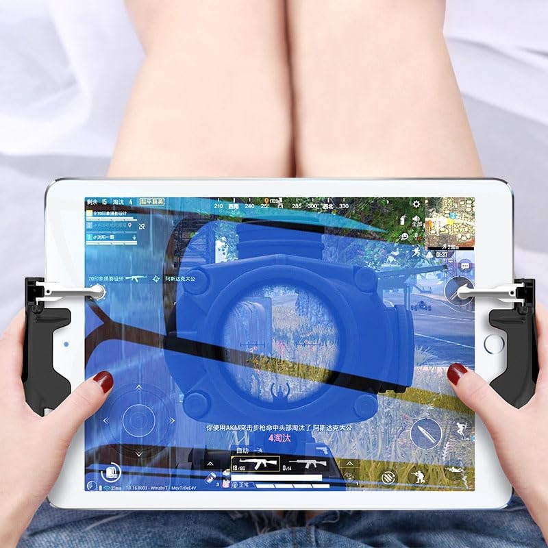 ゲームコントローラーモバイルゲーム補助コントローラーボタンツーインワンゲームコントローラー携帯電話タブレットユニバーサル (H2タブレットハンドル)