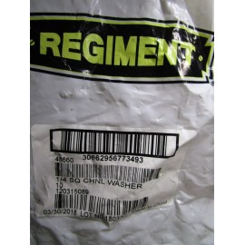 Regiment (10) 1/4" Square Channel Washer - Strut Flat Plate Fitting