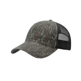 RICHARDSON Washed Printed Trucker Cap Adjustable Military Camo/Light Green