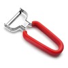 Lacor Normalen Schäler, Rostfrei, Edelstahl, Rot, 12.5 cm