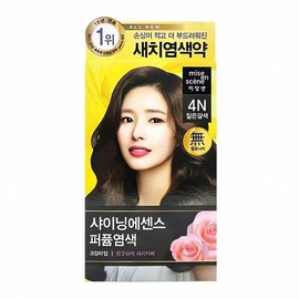 Mise-en-scène Shining Essence 4N dark brown hair dye hair color hair change natural dye brand Star Cash on delivery or payment upon order / 미쟝센 샤이닝에센스 4N 짙은갈색 염색약 헤어 컬러 모발 변화 천연 염색 브랜드 스타 착불 또는 주문시 결제