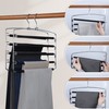 TOPIA HANGER Pants Hangers Space Saving, 2-Pack Swing Arm Pants