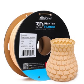 INLAND High Speed PLA+ 3D Printing Filament 1.75mm - Fast Printing PLA Pro Dimensional Accuracy +/- 0.03 mm - 1kg Cardboard Spool (2.2 lbs) (1 Pack Beige)