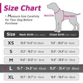 Eagloo Dog Harness No Pull, Walking Pet Harness with 2 Metal Rings and Handle, Adjustable Reflective Breathable Oxford Soft Vest Easy Control Harness for Small Medium Large Dogs, Rose Red, L