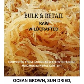 100% Pure Dr Sebi Irish Sea Moss WildCrafted For Gut Health & Digestion 100% Pure Organic - 4 oz 1/4 lbs