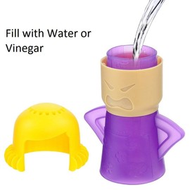 Angry Mama Microwave Cleaner, Microwave Oven Steam Cleaner, Angry Mom Steamer Cleaning Crud Easily in Minutes, Steam Cleans and Disinfects with Vinegar and Water for Kitchen