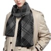 Men Scarf Winter - Men Warm Tartan Scarves Classical Cashmere-like