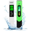 Aideepen PH Meter Digital, PH/TDS/EC Temperature Tester 0.01 High Accuracy,