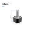 METALLIXITY 2pcs Rubber Stud M6 Screw Rubber Cylindrical Anti-Vibration Mount