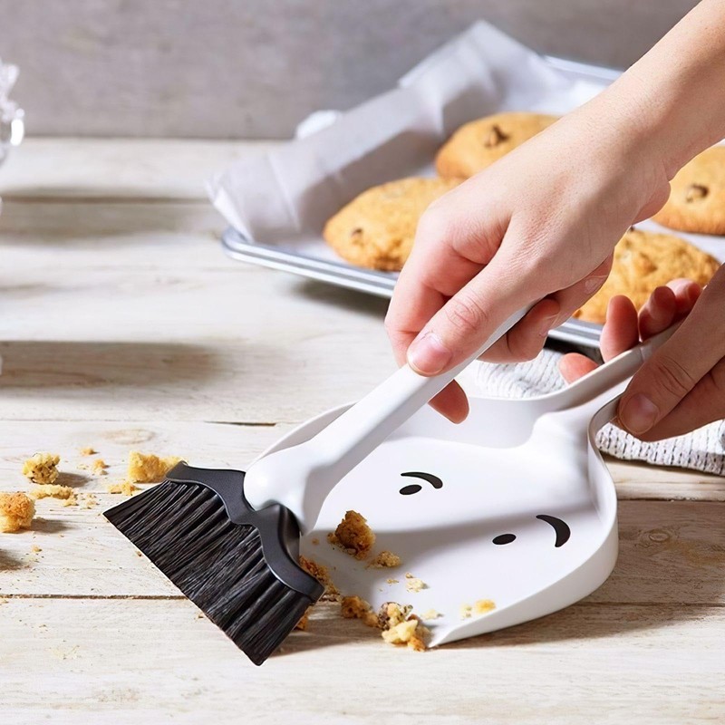 2 Sets of Broom Dustpans, 2 Hooks, Creative and Cute,