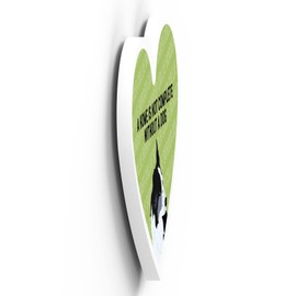 Global Designs Border Collie Home Without A Dog Katie Pearson Artworks Heart Shaped Wooden Magnet