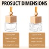 BBTO 100 Pcs Car Air Fresheners Diffuser with Wooden Cap
